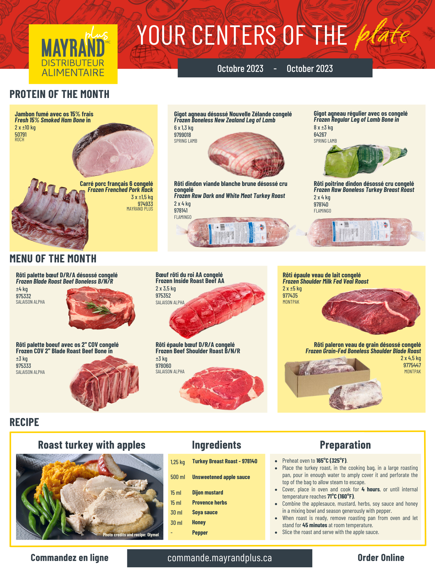 Proteins Flyer | Mayrand Plus 