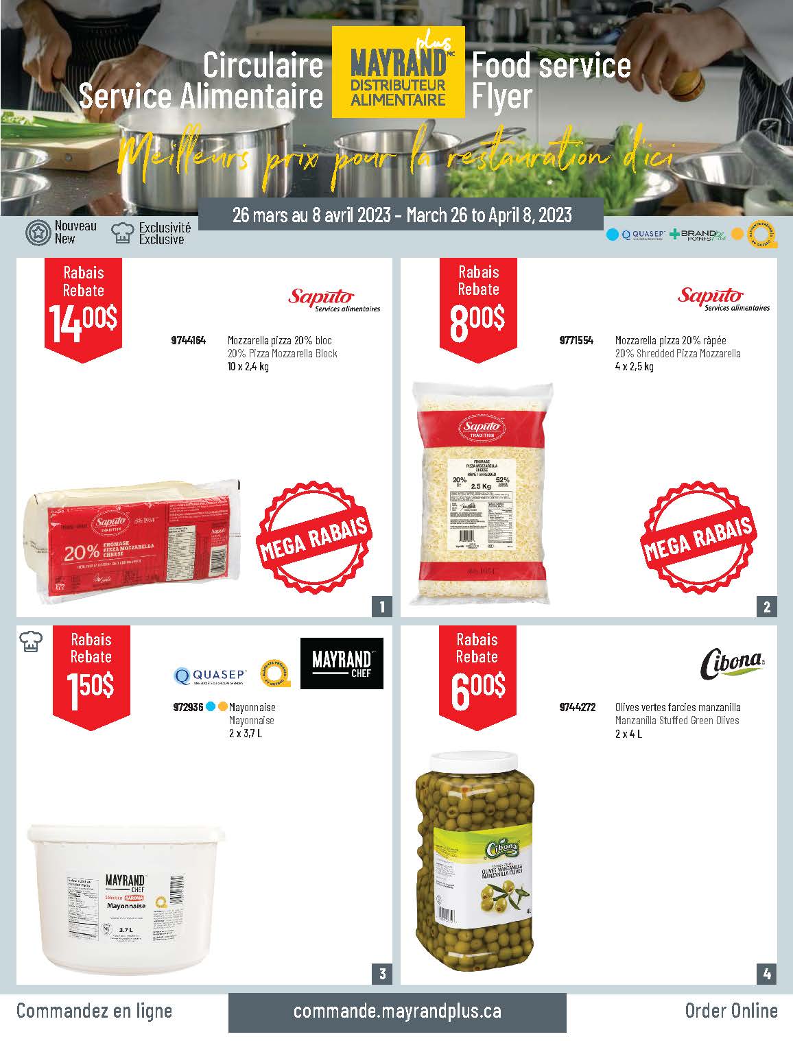 Prix rabais Mayrand Plus du 26 mars au 8 avril 2023  | Mayrand Plus 
