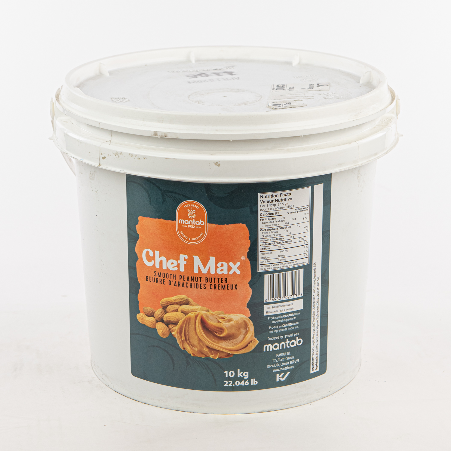 Beurre arachides crémeux 10 kg CHEF MAX | Mayrand Plus